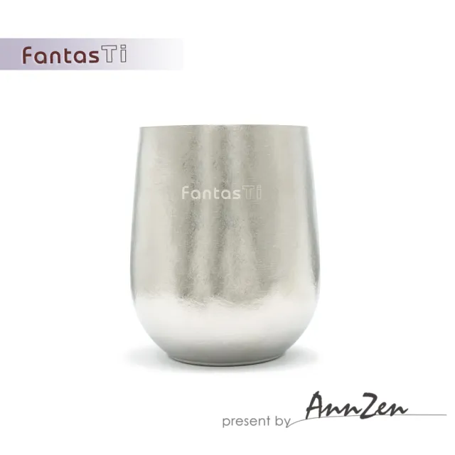 AnnZen】《FantasTi》鈦愛生活-雙層保冷溫純鈦杯-燦銀結晶(純鈦雙層杯