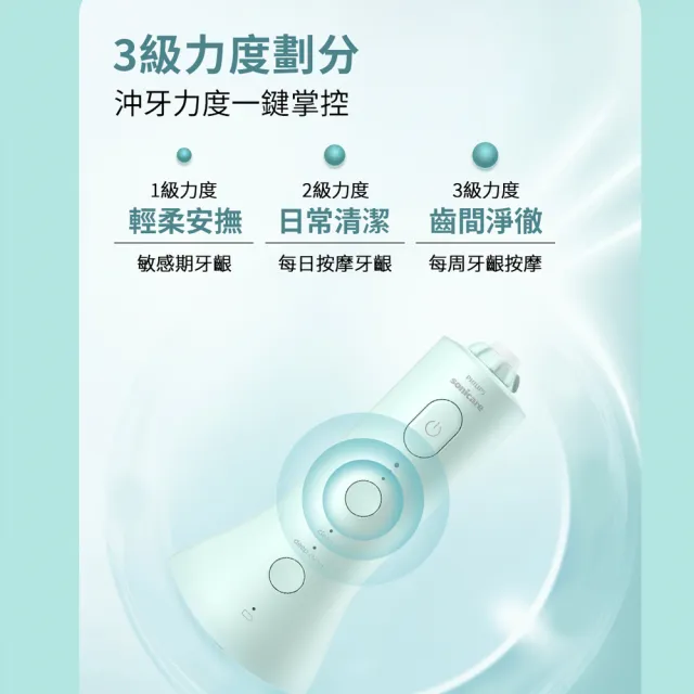 Philips 飛利浦】Sonicare X型水流電動沖牙機HX3806/34(綠色)/女王節