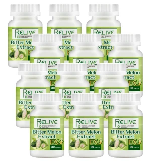 【RELIVE】山苦瓜穩糖胜月太量販超值(30顆/瓶*12瓶)