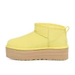 【UGG】女鞋/靴子/厚底靴/雪靴/Classic Ultra Mini Platform(螢光黃-UG1135092PRF)