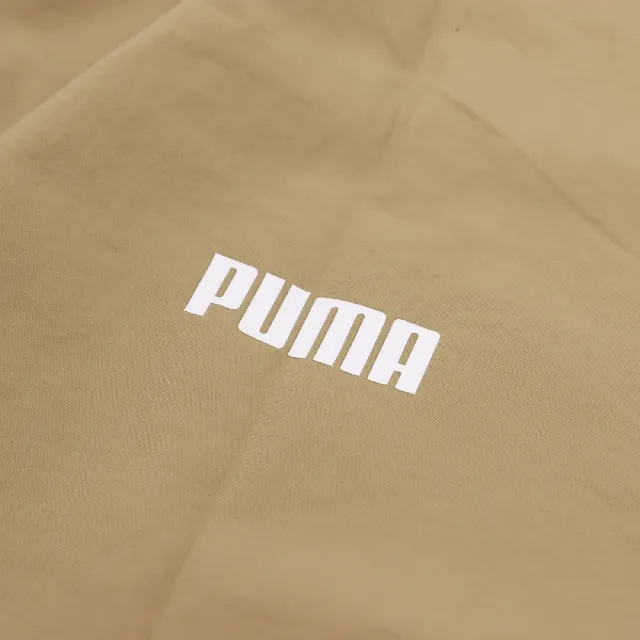 【PUMA】連帽外套 Windbreaker 女款 卡其 米白 防潑水 防風 寬鬆 風衣 夾克(675372-83)