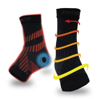 【AREXSPORT】石墨烯壓縮護踝 護腳踝 石墨烯護踝 腳踝護具 護踝套 登山護踝 AS-3430 台灣製 跑步護踝