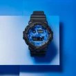 【CASIO 卡西歐】G-SHOCK 精緻青花瓷 藍白雙顯錶53.4mm(GA-700BP-1A)