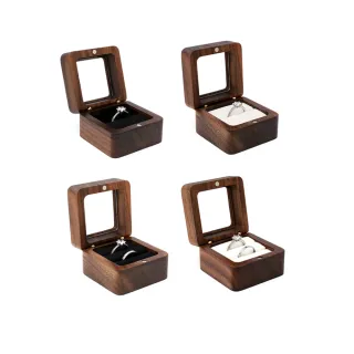 【ARRYN HOUSE】木質戒指盒 戒指收納盒 ER0160(雙卡位戒指盒 單卡位戒指盒 飾品盒)