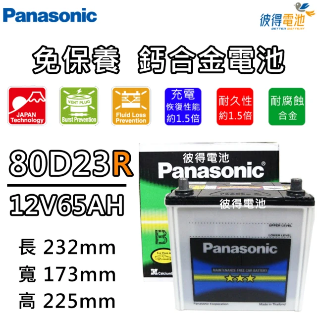 Panasonic 國際牌 38B19RS 免保養鈣合金汽車