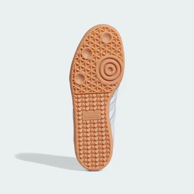【adidas 愛迪達】SAMBA OG 運動休閒鞋(IE0877 女鞋 運動鞋 ORIGINALS經典休閒鞋 雲白色x光暈藍)