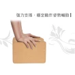 【Leader X】環保軟木75D高密度抗壓瑜珈磚 加厚加重款9.5cm(2入組)