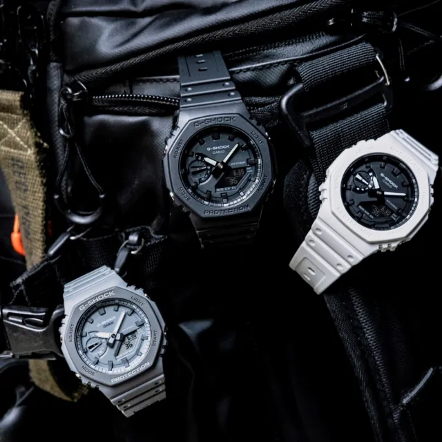 【CASIO 卡西歐】G-SHOCK 八角形錶殼 全黑 電子錶(GA-2100-1A1)