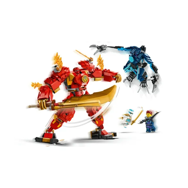 【LEGO 樂高】旋風忍者系列 71808 赤地的火元素機械人(機器人玩具 兒童積木)