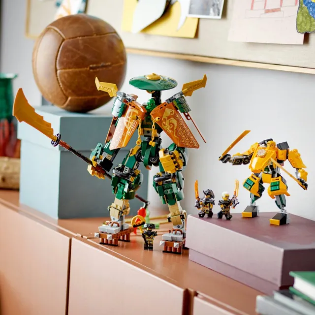 【LEGO 樂高】旋風忍者系列 71794 勞埃德與亞林的忍者小隊機械人(機器人 兒童玩具)