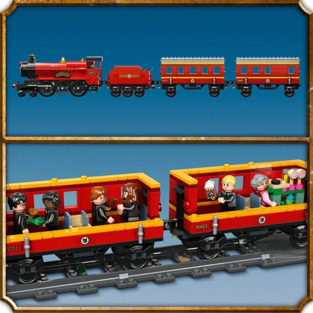 【LEGO 樂高】哈利波特系列 76423 Hogwarts Express & Hogsmeade Station(火車 霍格華茲火車)