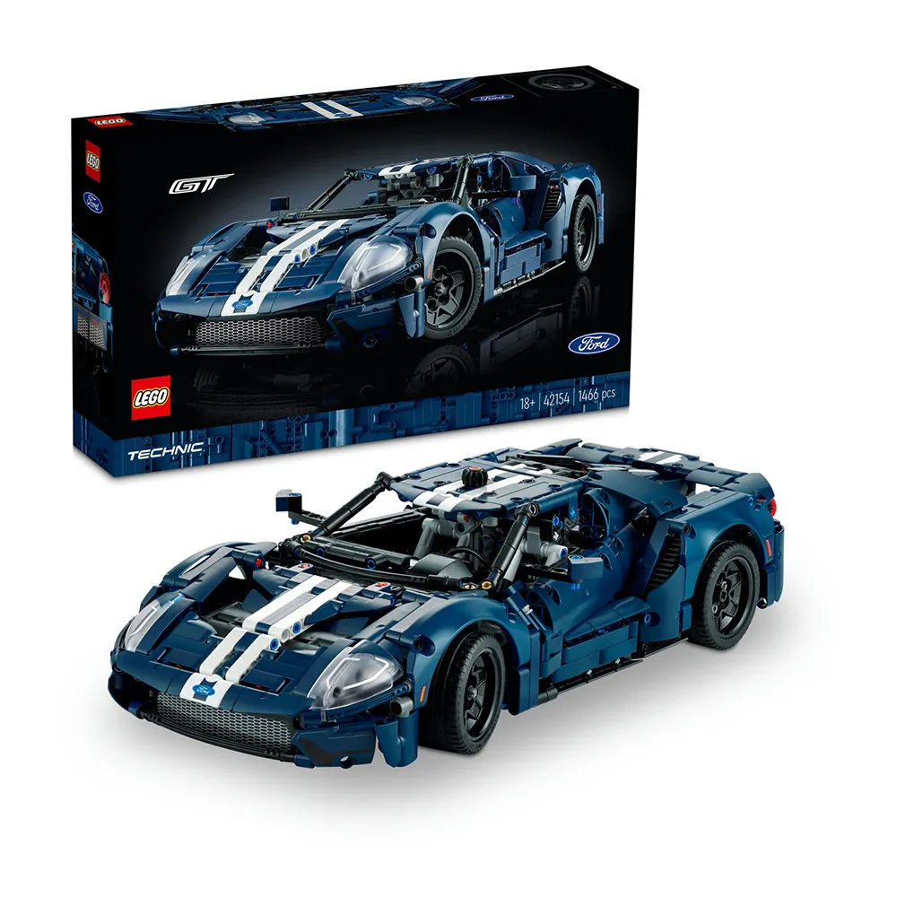 【LEGO 樂高】科技系列 42154 2022 Ford GT(福特汽車模型 競速跑車 禮物)