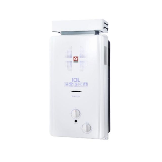【SAKURA 櫻花】10L屋外抗風型熱水器(GH-1021 NG1/LPG RF式-含基本安裝)
