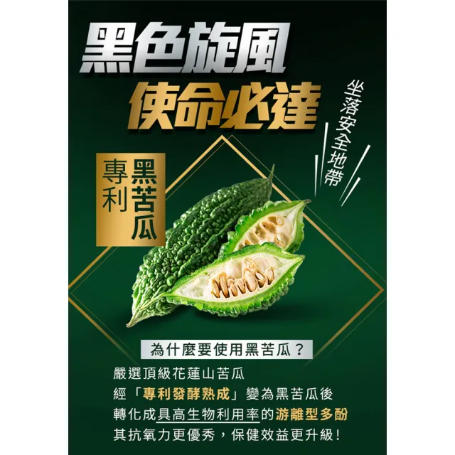 【UNIQMAN】雙專利頂級黑苦瓜 植物膠囊 2盒組(60粒/盒)