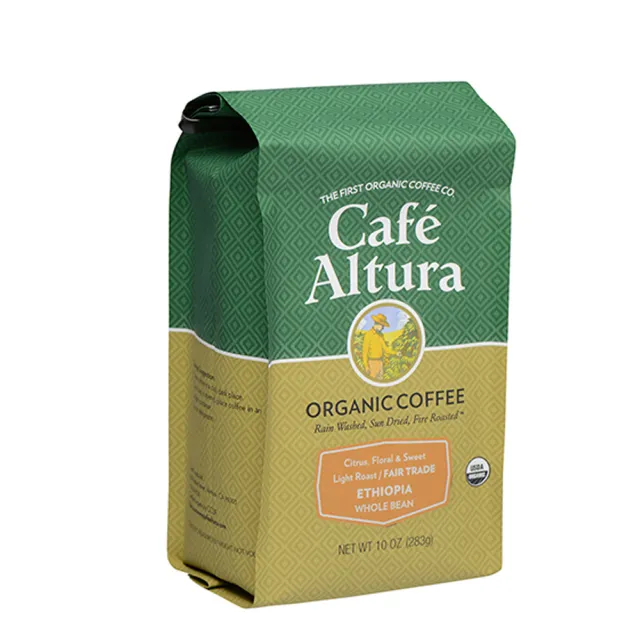 【CAFE ALTURA】有機公平交易耶加雪夫咖啡豆(283g/包)