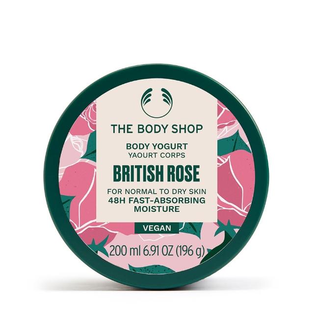【THE BODY SHOP 美體小舖】英皇玫瑰嫩膚保水美肌優格-200ML(潤膚乳/身體乳)