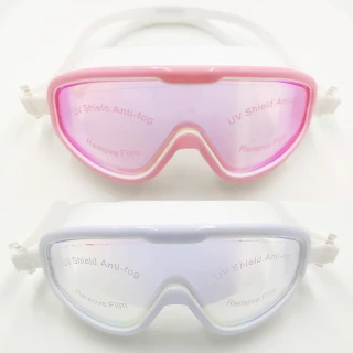【TRANSTAR 全適達】大眼罩泳鏡 抗UV防霧純矽膠(一體成形)