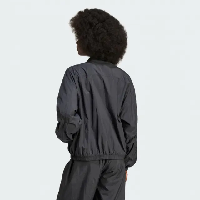 【adidas 愛迪達】外套 女款 運動外套 風衣外套  NYLON WINDBREAK 黑 IT6726