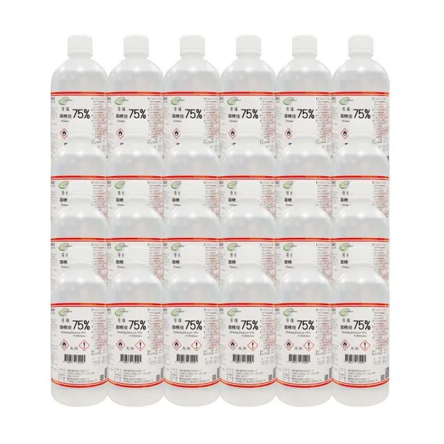 【醫強】酒精75％-24瓶組(500ml/瓶)