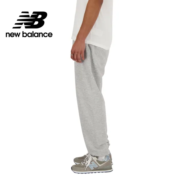 【NEW BALANCE】NB 褲管縮口棉質長褲_AMP41519AG_男性_灰色(亞版 版型正常)