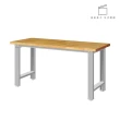【TANKO 天鋼】WB-57W 標準型工作桌 原木桌板 150X75 cm(工作桌 工作台 工廠桌 質感桌)