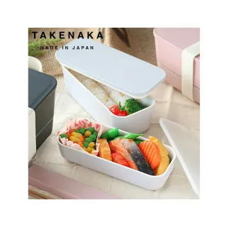 【好拾物】日本製TAKENAKA 分隔雙層保鮮盒600ML SUKITTO系列便當盒 野餐盒(7色)