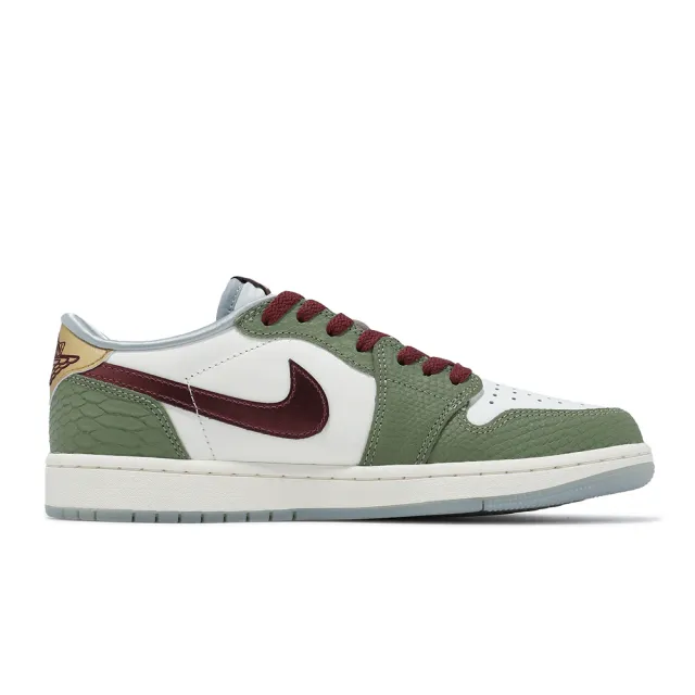 NIKE 耐吉】Air Jordan 1 Retro Low OG CNY 龍年男鞋AJ1 綠紅鱗片