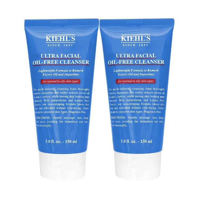 【Kiehl’s】冰河保濕無油清爽潔面慕斯(150ml*2 契爾氏/專櫃公司貨)
