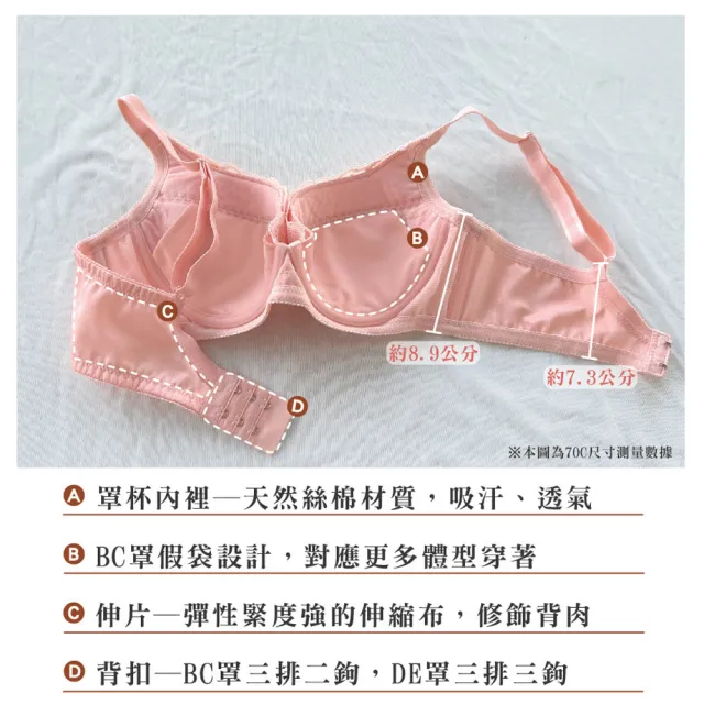 【Swear 思薇爾】花云系列B-E罩蕾絲包覆女內衣(穀雨灰)