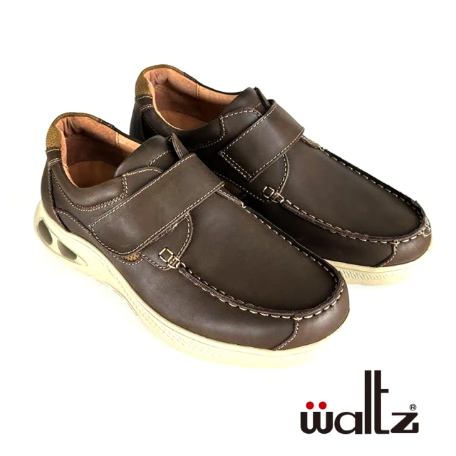 Waltz 休閒紳士鞋系列 舒適皮鞋 魔鬼氈設計 紳士鞋(4