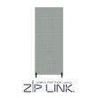 【林製作所】ZipLink拉鏈連結屏風 窄版 三片組 有輪(付腳座/多色可選/台灣製造/OA 屏風/辦公 隔間)