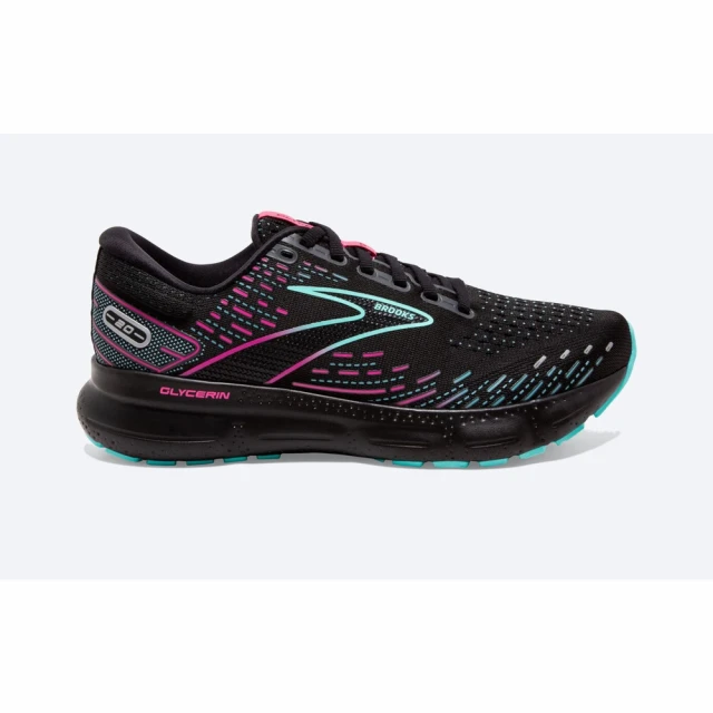 BROOKSBROOKS Glycerin 20 女 慢跑鞋 路跑 避震緩衝象限 甘油系列20代 黑粉藍(1203691B005)