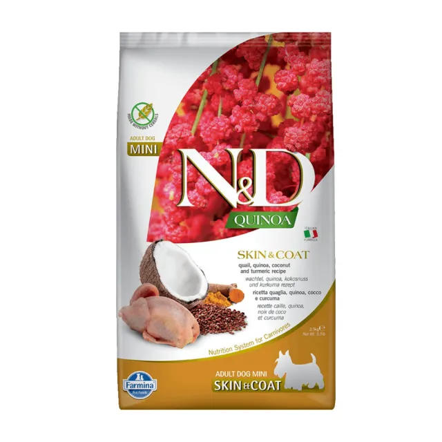 【義大利Farmina法米納】N&D天然藜麥無榖機能系列-犬用 2.5kg（QD）(狗飼料)