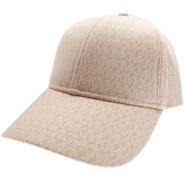 Michael KorsMichael Kors 粉色滿版LOGO布面棒球帽