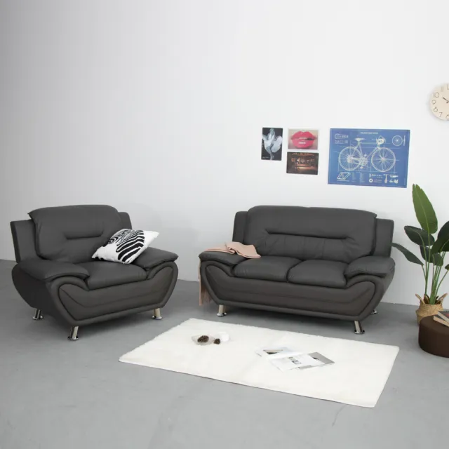 【IDEA】漢森極簡質感皮革單人座沙發