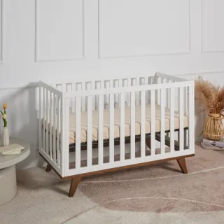 【Lebaby 樂寶貝】Denmark丹麥三合一嬰兒床+高密度支撐棉床墊(嬰兒床/成長床/美式小沙發)