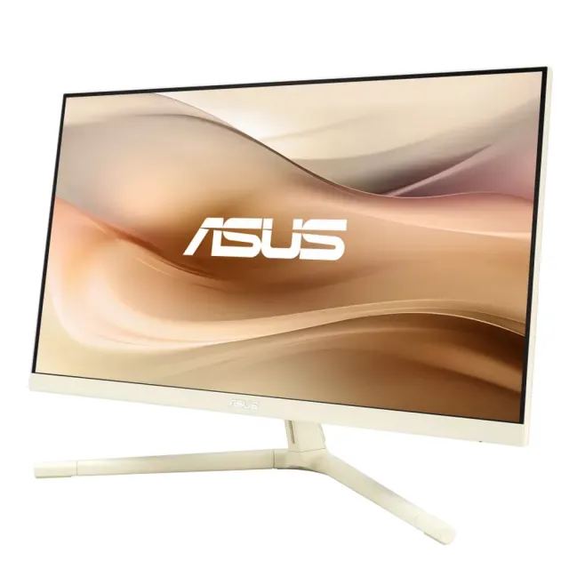 【ASUS 華碩】VU249CFE-M 24型 IPS 100Hz USB-C 護眼螢幕-燕麥奶(Adaptive-Sync/1ms/低藍光不閃屏)