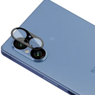 【IMAK】SONY 索尼 Xperia 5 V 鏡頭玻璃貼/曜黑版(一體式)