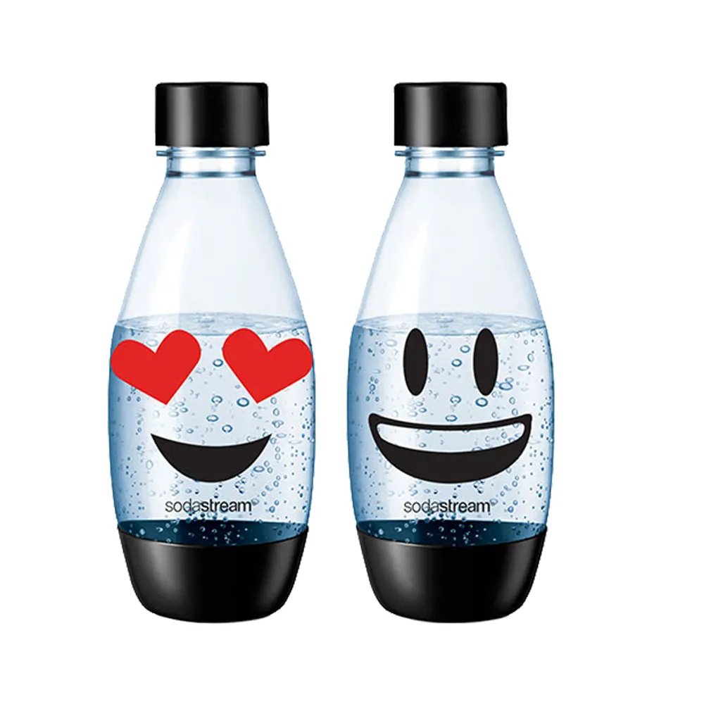 【Sodastream】水滴型專用水瓶 500ML 2入(Emoji)