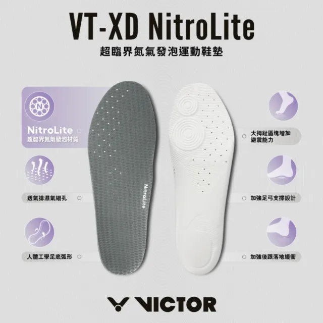 【VICTOR 勝利體育】超臨界氮氣發泡運動鞋墊(C-VTXDNL)