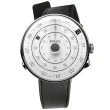【klokers 庫克】KLOK-01-D2 灰色錶頭+單圈皮革錶帶