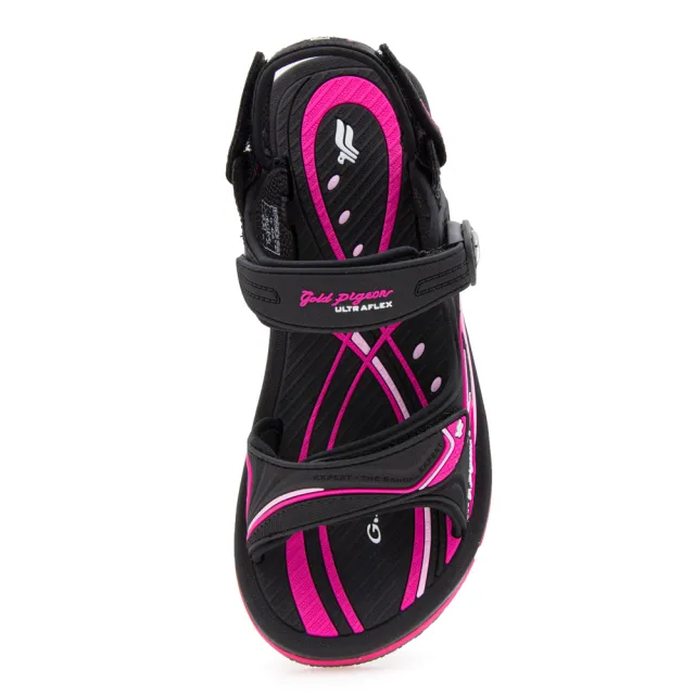 【G.P】女款高彈力舒適磁扣兩用涼拖鞋G9571W-黑桃色(SIZE:35-39 共三色)