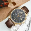 【CITIZEN 星辰】亞洲限定 情人節推薦款 光動能計時手錶-棕色43mm(CA0843-11H)