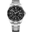 【VICTORINOX 瑞士維氏】FieldForce GMT功能 經典時尚腕錶 禮物推薦 畢業禮物(VISA-241930)