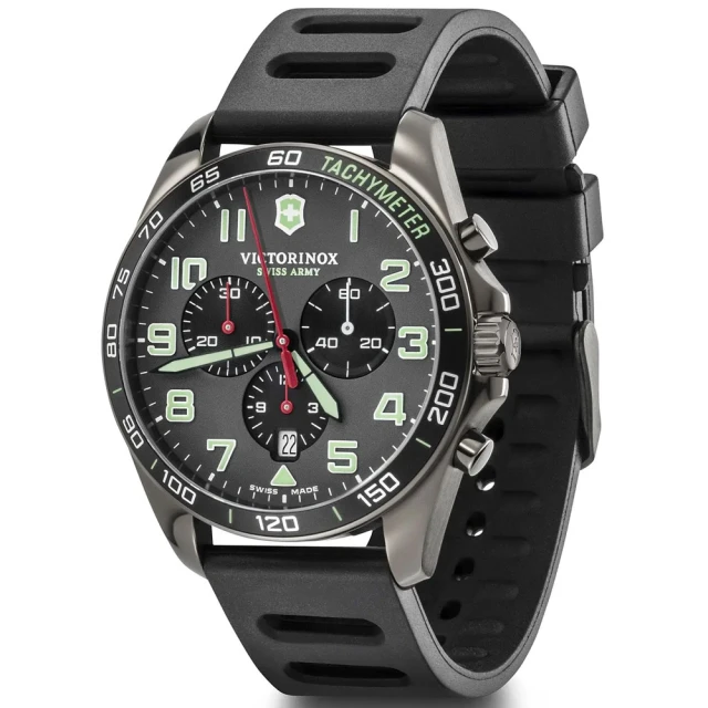 VICTORINOX 瑞士維氏VICTORINOX 瑞士維氏 FieldForce 運動風格 計時腕錶 禮物推薦 畢業禮物(VISA-241891)