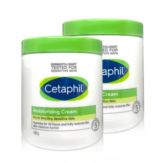 【Cetaphil 舒特膚】長效潤膚霜 550g 2入組(溫和乳霜 全新包裝配方升級)