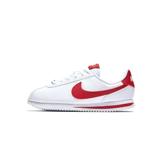 【NIKE 耐吉】Cortez Basic SL 女鞋 大童 白紅色 鐵牌 阿甘鞋 復古鞋 運動 休閒鞋 904764-101