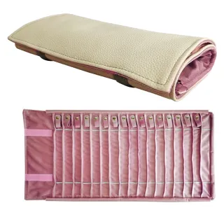 【KARAT】皮質超細纖維專業珠寶收納袋(白色內粉)