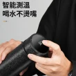 【GER 泰】溫度顯示純鈦真空保溫杯420ml禮盒 耀岩黑(保溫瓶/隨行杯/環保杯/附提袋)