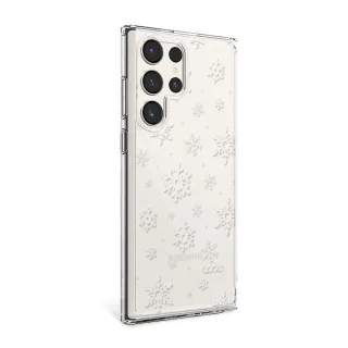 【apbs】Samsung Galaxy S24系列 浮雕感輕薄軍規防摔手機殼(映雪)